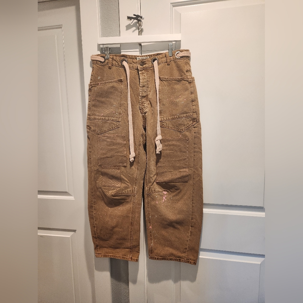 We The Free Moxie Pull-On Barrel Jeans Melted Chocolate